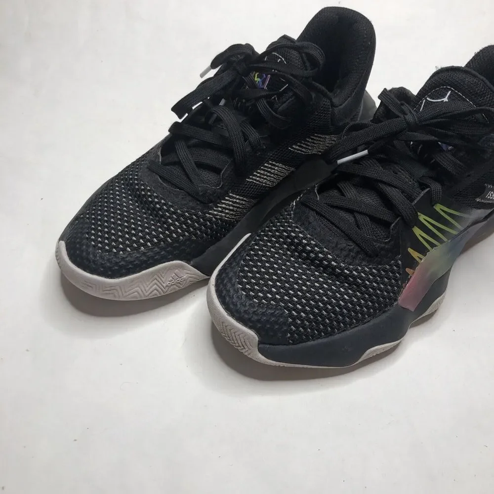 Adidas Mens Don Issue 1 EG6566 Black Basketball Shoes Sneakers Size 5.5 - Picture 2 of 10